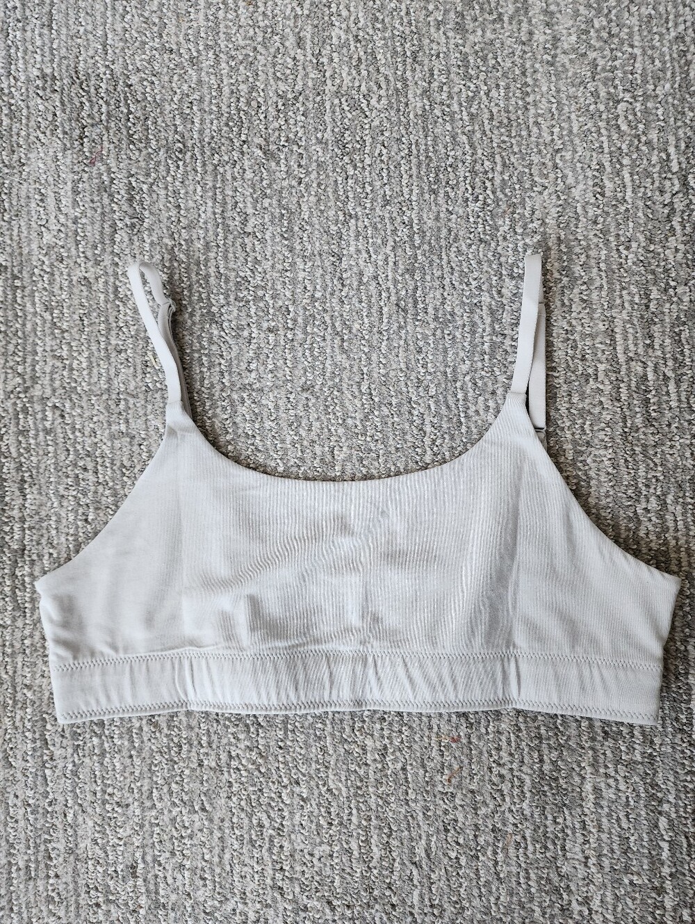 allbirds NEW Anytime Bralette Size Large In Light Grey